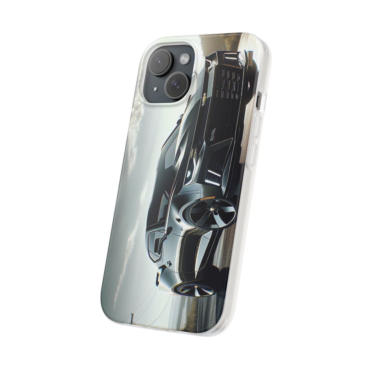 Flexi Phone Case for iPhone & Samsung – 2022 Chevy Camaro SS Car Design Protective Cover