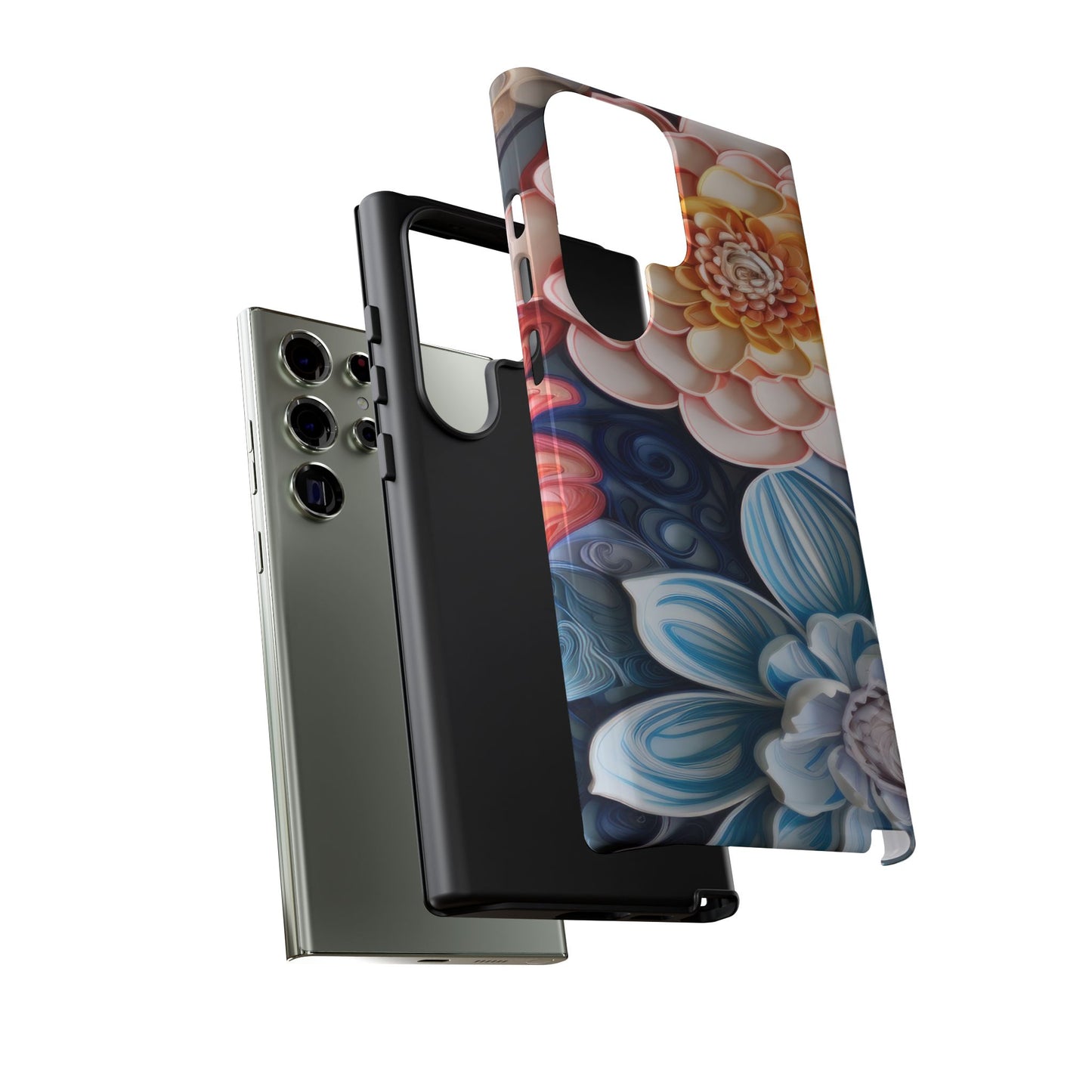 Succulent Phone Case, Echeveria Plant Design - Tough Case, Protective Cover, Cactus Lover Gift, Botanical Phone Accessory