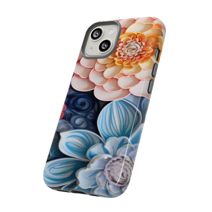 Succulent Phone Case, Echeveria Plant Design - Tough Case, Protective Cover, Cactus Lover Gift, Botanical Phone Accessory