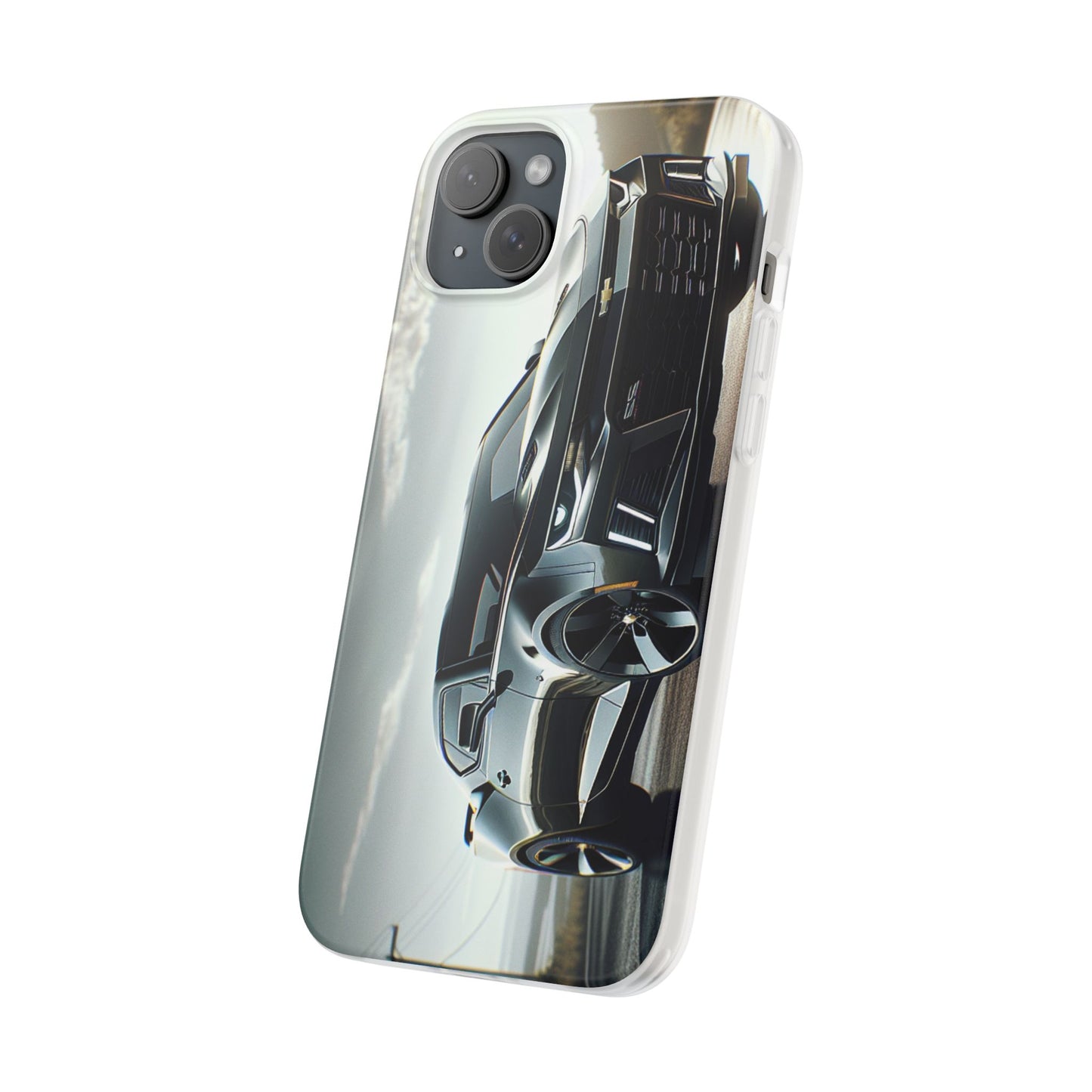 Flexi Phone Case for iPhone & Samsung – 2022 Chevy Camaro SS Car Design Protective Cover