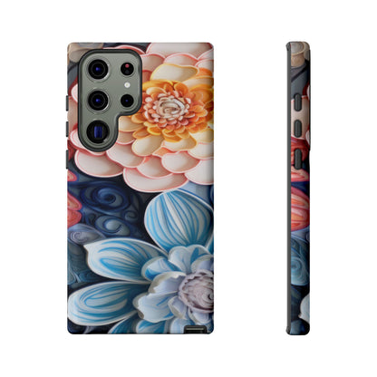 Succulent Phone Case, Echeveria Plant Design - Tough Case, Protective Cover, Cactus Lover Gift, Botanical Phone Accessory