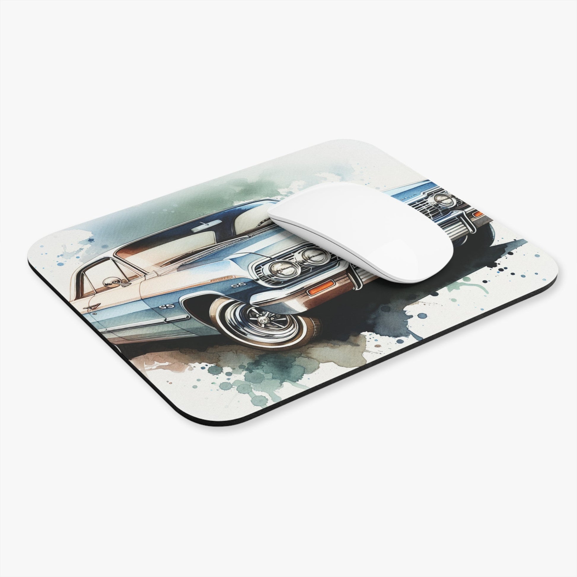 1964 Chevy Impala SS Art Mouse Pad - Retro Desk Accessory for Classic Car Enthusiasts - Victory Thru Vision