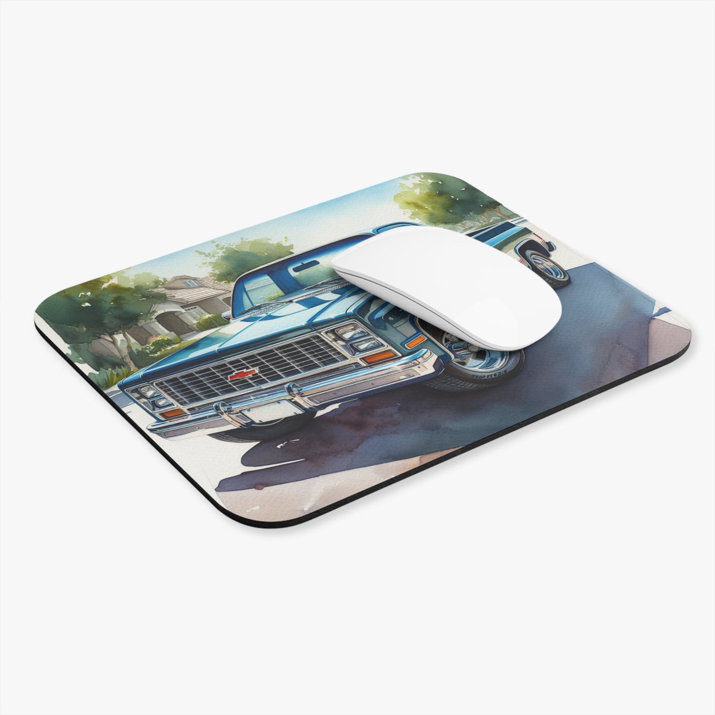 1981 Chevy C10 Truck Mouse Pad - Rustic Home Office Decor, Gift for Him, Automotive Enthusiasts, Retro Desk Accessory - Victory Thru Vision 