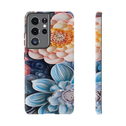 Succulent Phone Case, Echeveria Plant Design - Tough Case, Protective Cover, Cactus Lover Gift, Botanical Phone Accessory