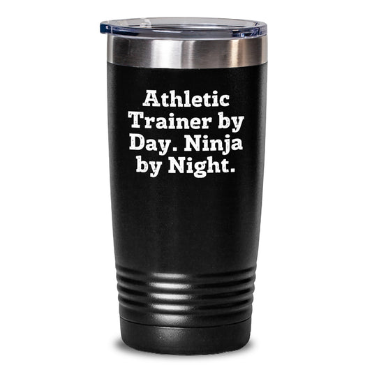 Funny Athletic Trainer Gifts from Men, Unique Tumblers for Athletic Trainer By Day Ninja By Night Christmas Unique Gifts - Main