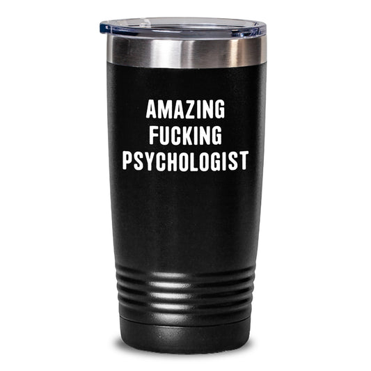 Funny Psychologist Gifts for Women from Friends, 'Amazing F--king Psychologist' Tumbler, Christmas Unique Gifts - Main