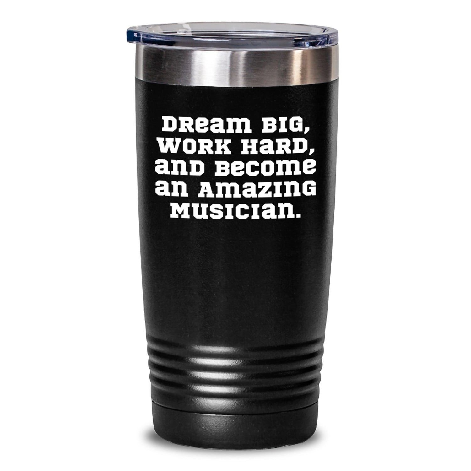 Inspirational Musician Gifts - Gifts from Friends, Funny Musician Tumbler for Musician, Dream Big Quote Christmas Unique Gifts for Musician - Main