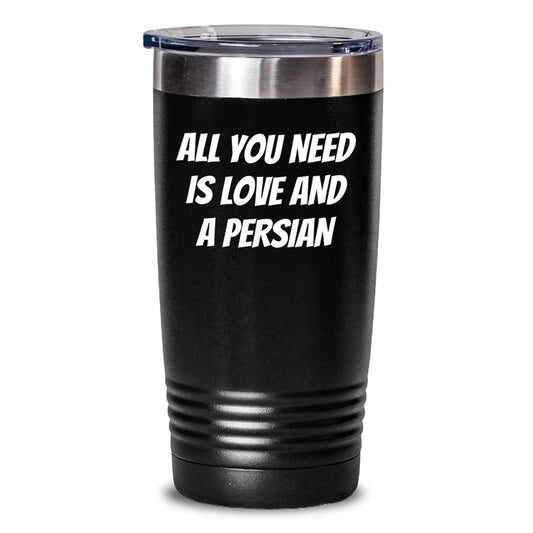 Funny Persian Cat Gifts from Men to Women, Unique Christmas Unique Gifts for Persian Cat Lovers, Insulated Tumbler with Funny Quote - Main