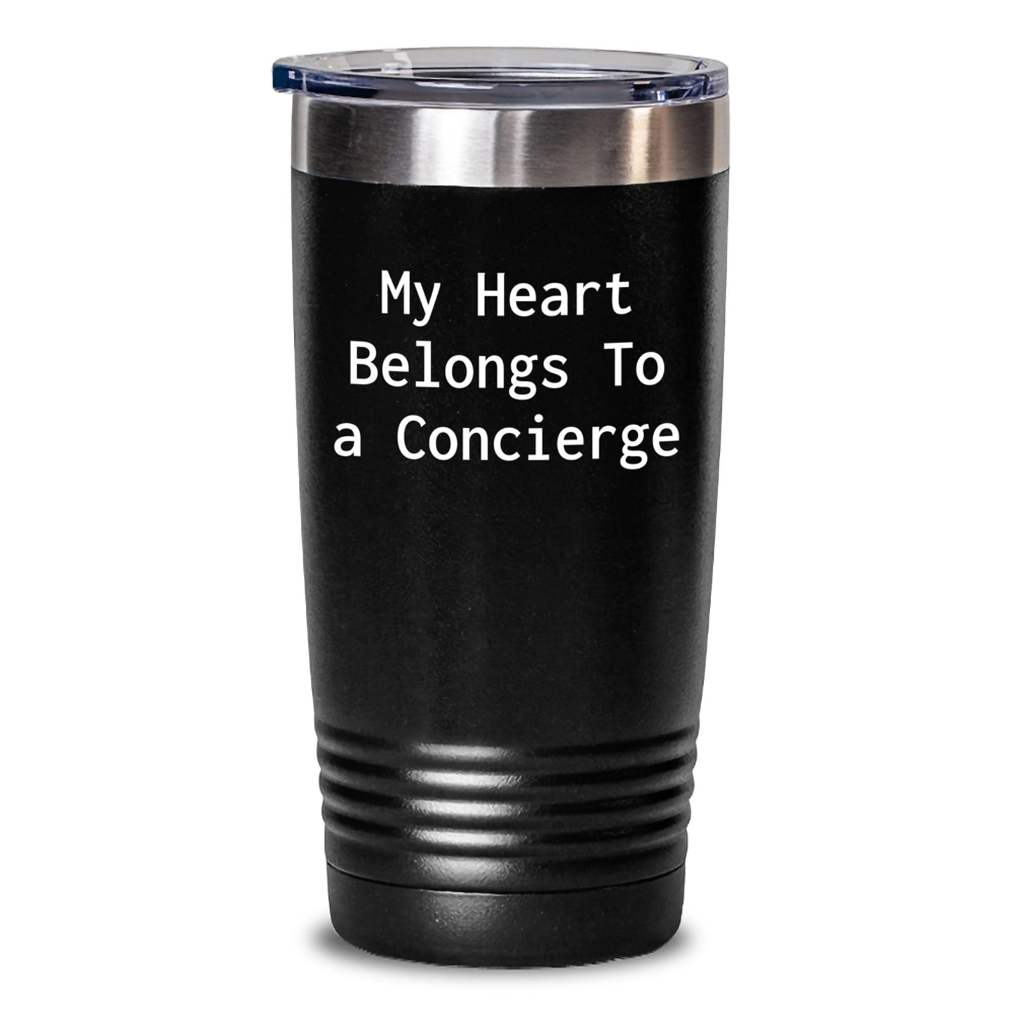 Concierge Gifts from Men, Gifts for Her, Tumbler Quote Funny, My Heart Belongs To A Concierge - Main