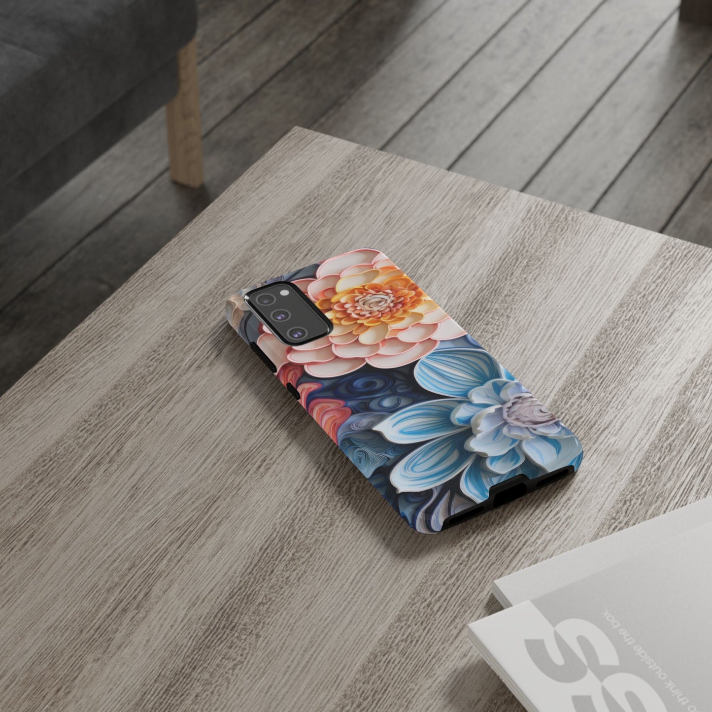 Succulent Phone Case, Echeveria Plant Design - Tough Case, Protective Cover, Cactus Lover Gift, Botanical Phone Accessory