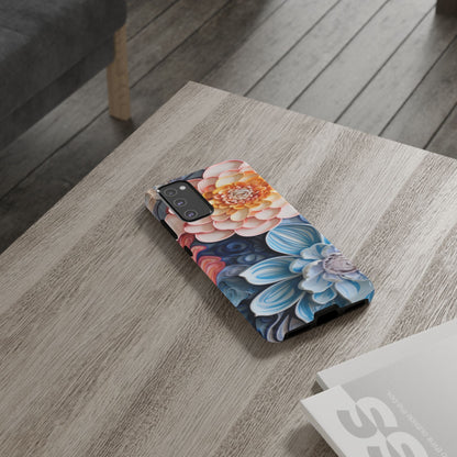 Succulent Phone Case, Echeveria Plant Design - Tough Case, Protective Cover, Cactus Lover Gift, Botanical Phone Accessory