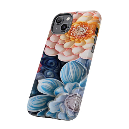 Succulent Phone Case, Echeveria Plant Design - Tough Case, Protective Cover, Cactus Lover Gift, Botanical Phone Accessory