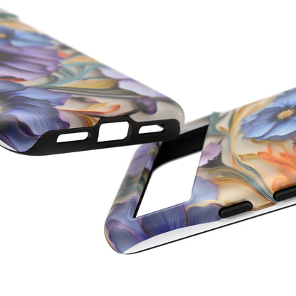 Tough Cases, Cosmos Flower Phone Cover, Floral Phone Case, Protective Phone Shell, Botanical Phone Skin, Flower Pattern