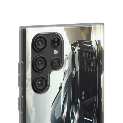 Flexi Phone Case for iPhone & Samsung – 2022 Chevy Camaro SS Car Design Protective Cover