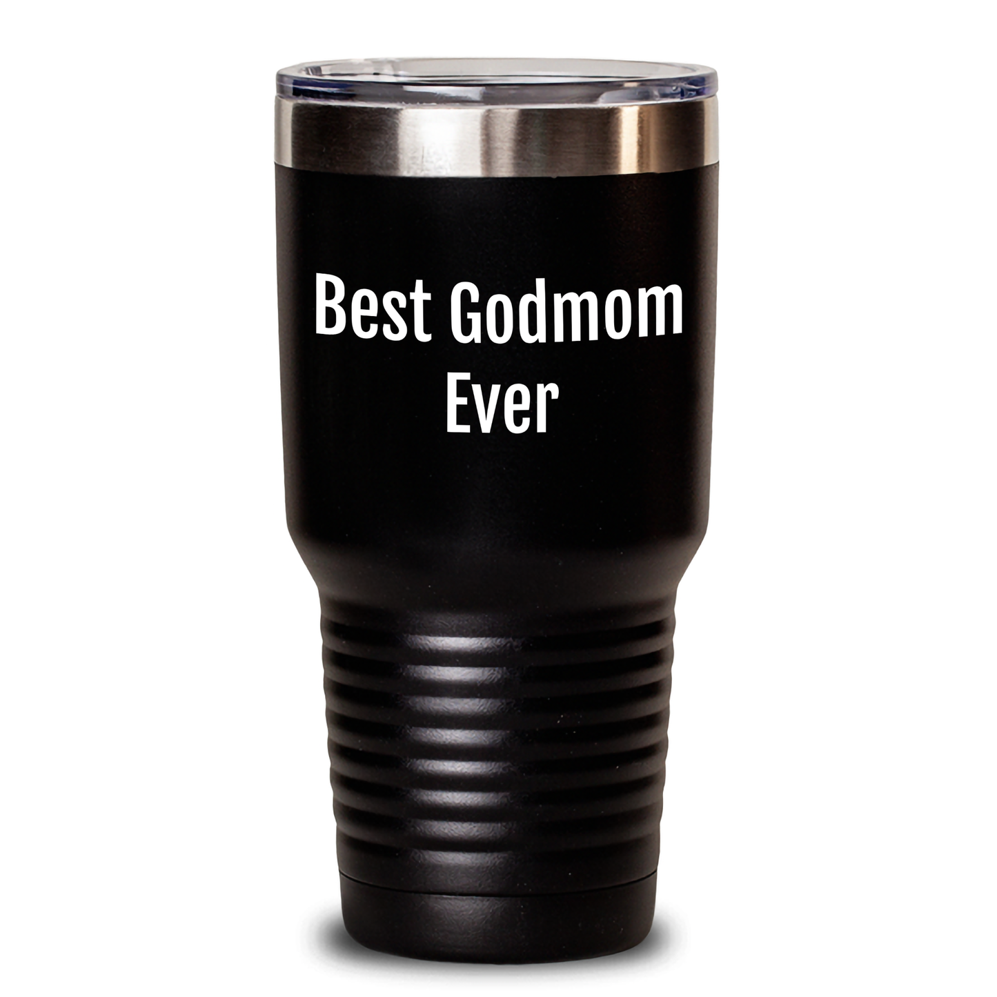Godmom Gifts from Men - Best Godmom Ever Tumbler, 20oz or 30oz, Stainless Steel, Powder Coating, Unique Mother's Day Unique Gifts for Godmom - Victory Thru Vision 