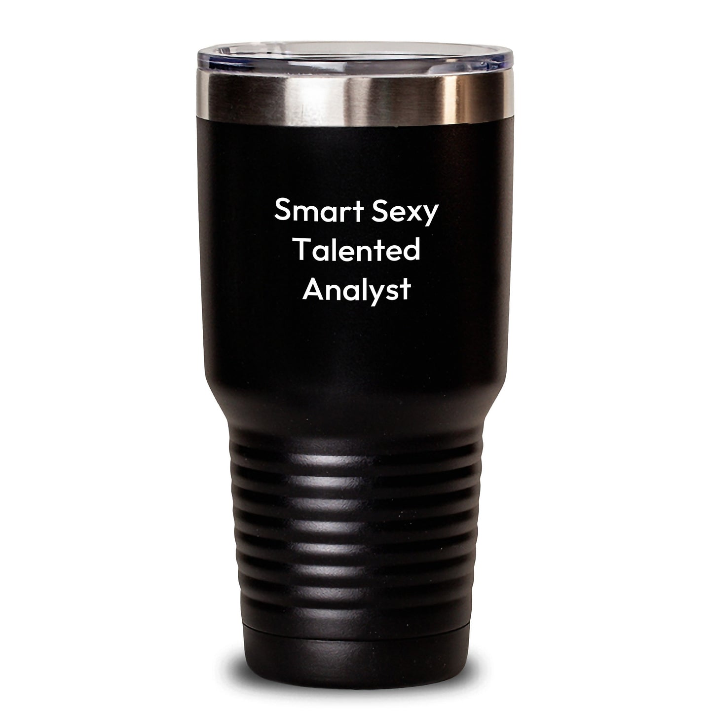 Smart Sexy Talented Gifts for Analyst Friends, Christmas Unique Tumblers for Men and Women, Funny Quote 'I'm not a morning person, but I'm an Analyst person' Tumbler - Main