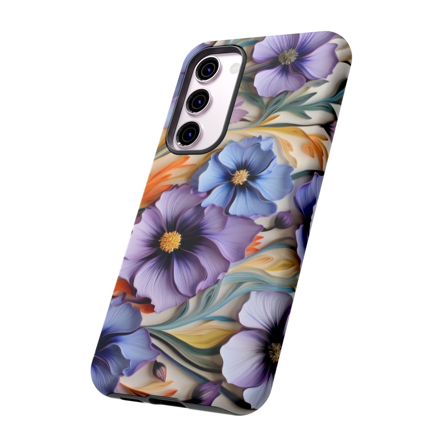 Tough Cases, Cosmos Flower Phone Cover, Floral Phone Case, Protective Phone Shell, Botanical Phone Skin, Flower Pattern