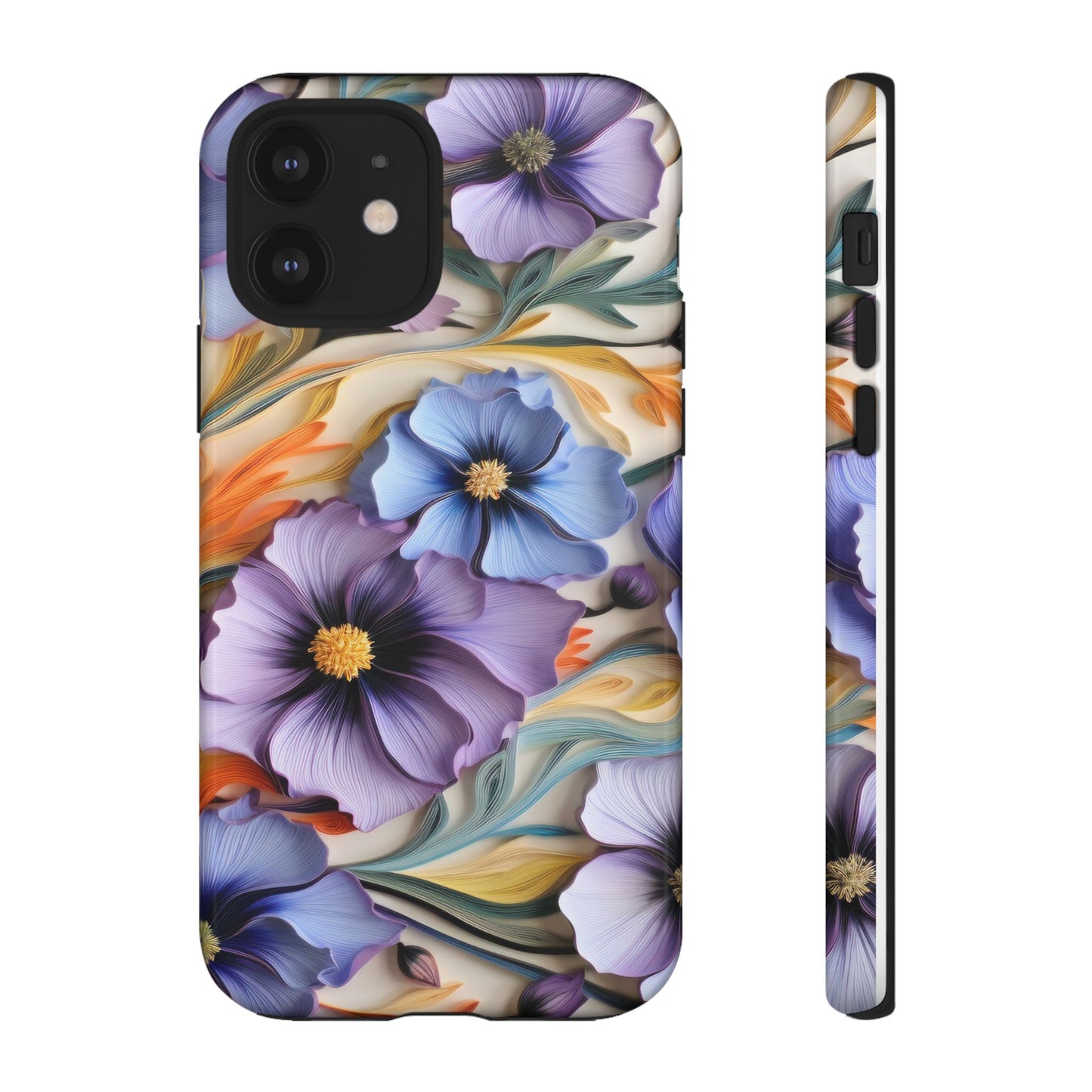 Tough Cases, Cosmos Flower Phone Cover, Floral Phone Case, Protective Phone Shell, Botanical Phone Skin, Flower Pattern