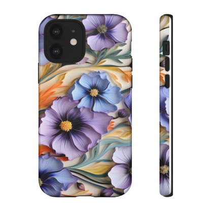 Tough Cases, Cosmos Flower Phone Cover, Floral Phone Case, Protective Phone Shell, Botanical Phone Skin, Flower Pattern