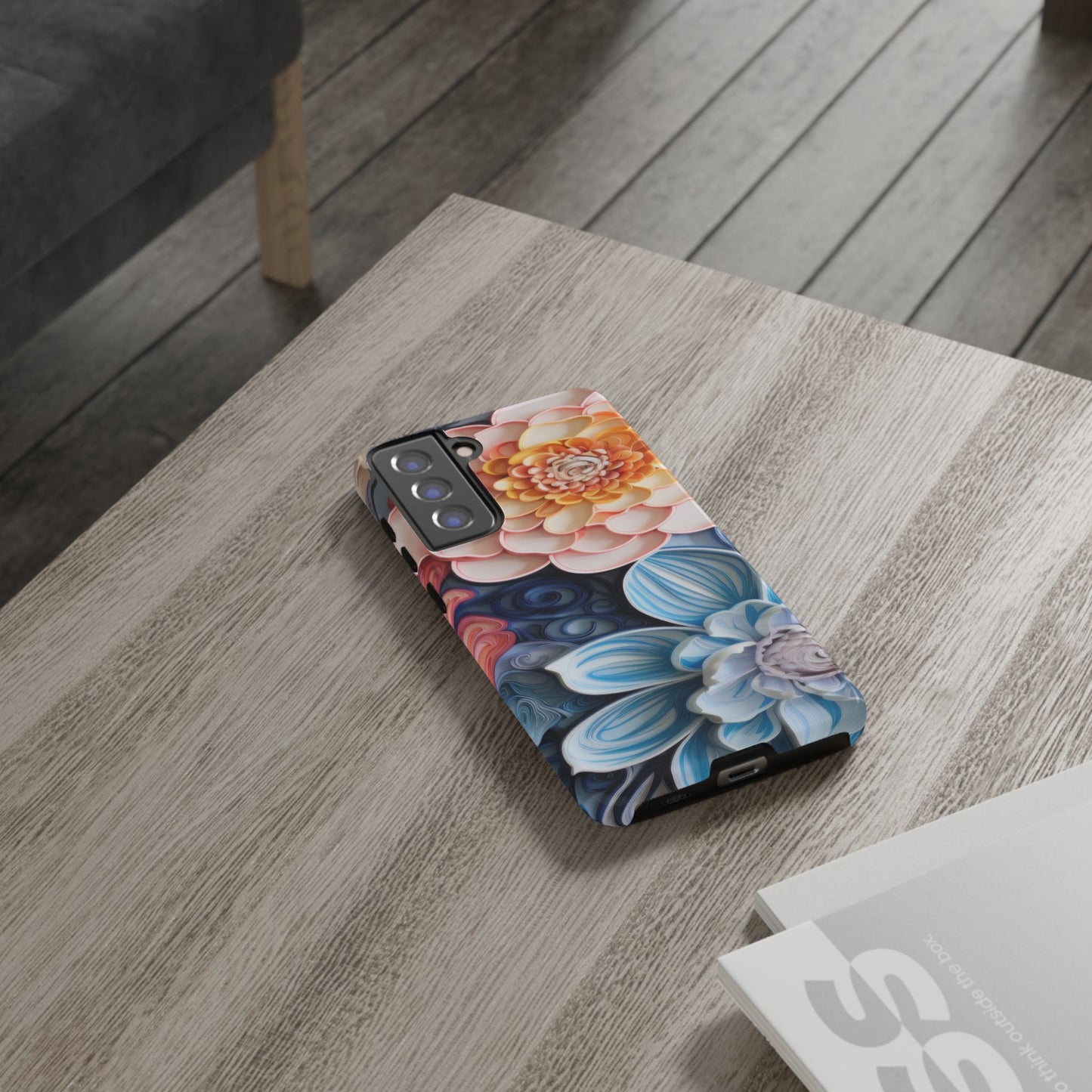 Succulent Phone Case, Echeveria Plant Design - Tough Case, Protective Cover, Cactus Lover Gift, Botanical Phone Accessory