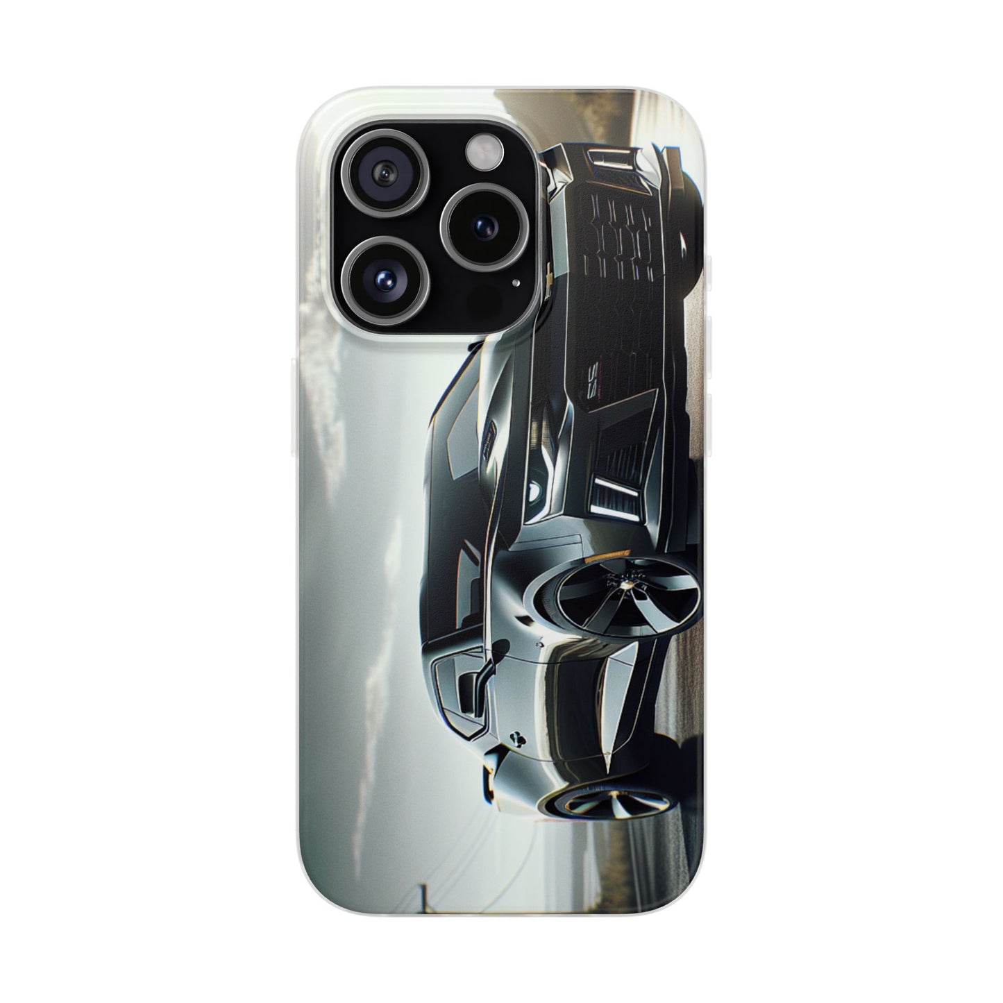 Flexi Phone Case for iPhone & Samsung – 2022 Chevy Camaro SS Car Design Protective Cover
