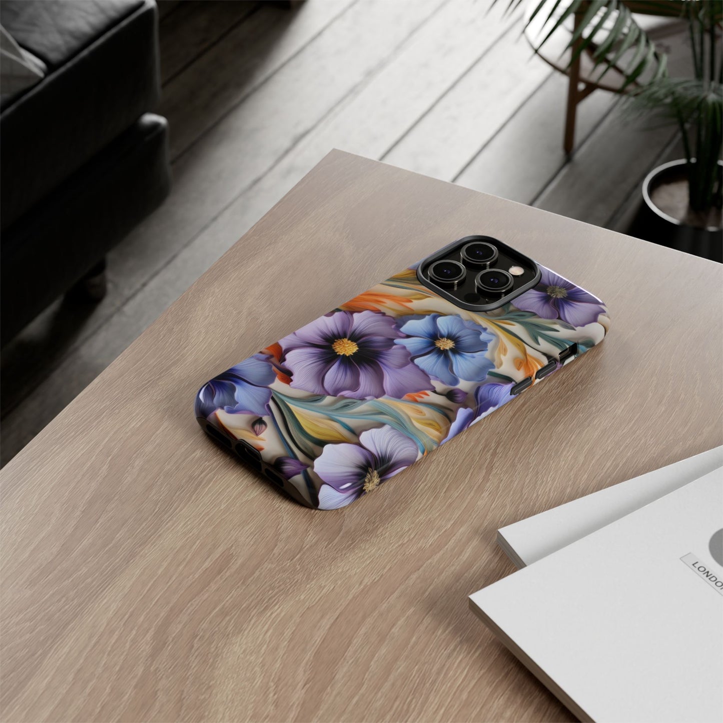 Tough Cases, Cosmos Flower Phone Cover, Floral Phone Case, Protective Phone Shell, Botanical Phone Skin, Flower Pattern