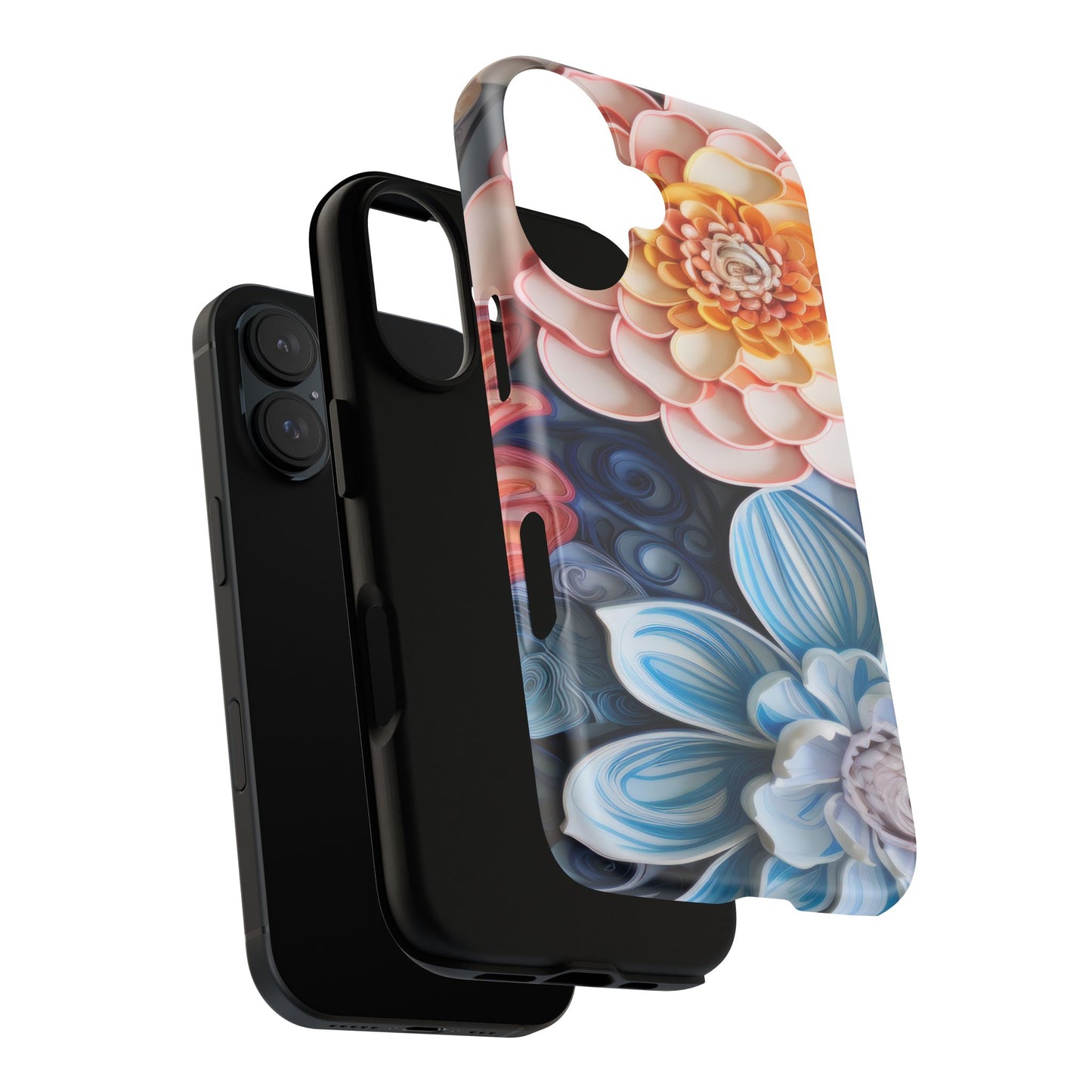 Succulent Phone Case, Echeveria Plant Design - Tough Case, Protective Cover, Cactus Lover Gift, Botanical Phone Accessory
