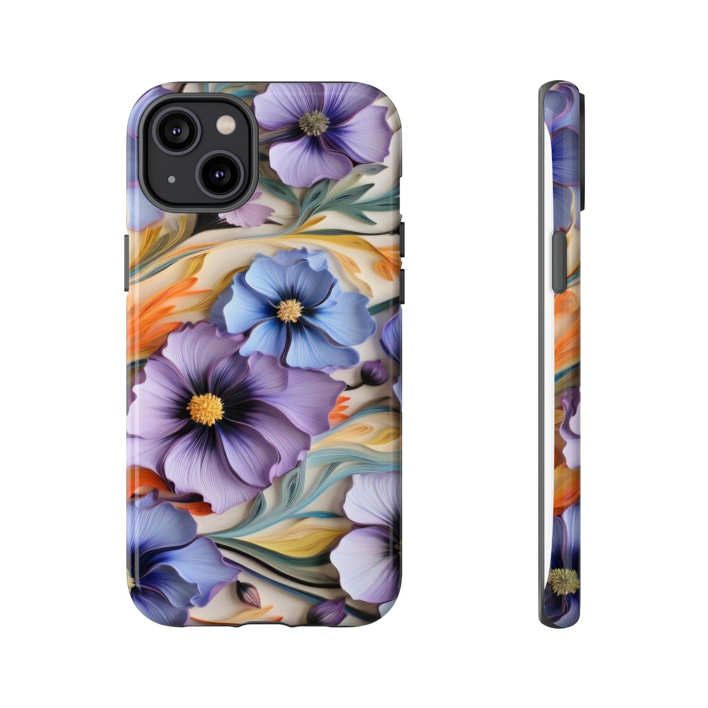 Tough Cases, Cosmos Flower Phone Cover, Floral Phone Case, Protective Phone Shell, Botanical Phone Skin, Flower Pattern
