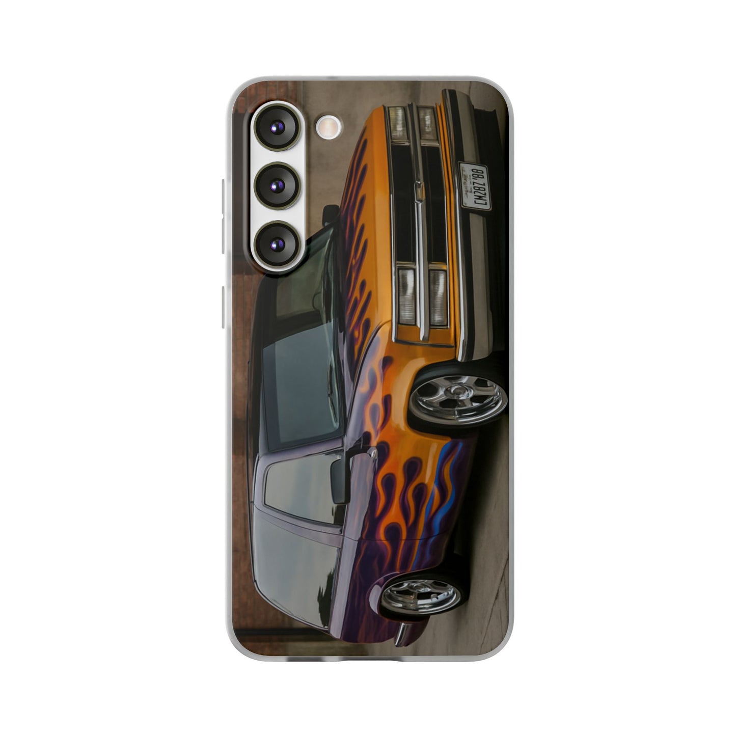 Phone Cases - 1996 Chevy Tahoe with Flames Design