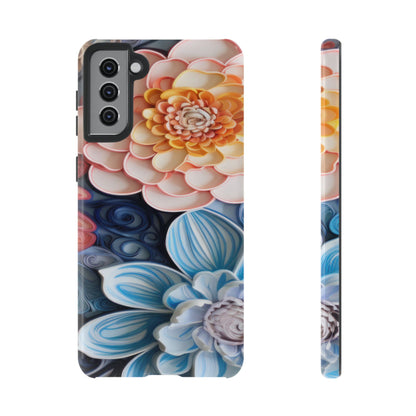 Succulent Phone Case, Echeveria Plant Design - Tough Case, Protective Cover, Cactus Lover Gift, Botanical Phone Accessory