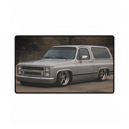 Lowered 1986 Chevy Blazer Desk Mat – Custom Truck Design Mouse Pad for Chevy Enthusiasts