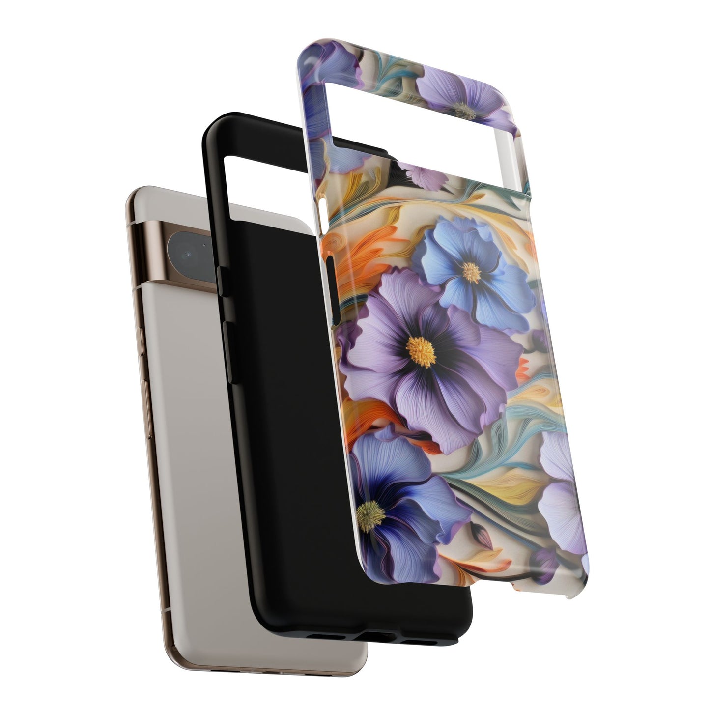 Tough Cases, Cosmos Flower Phone Cover, Floral Phone Case, Protective Phone Shell, Botanical Phone Skin, Flower Pattern