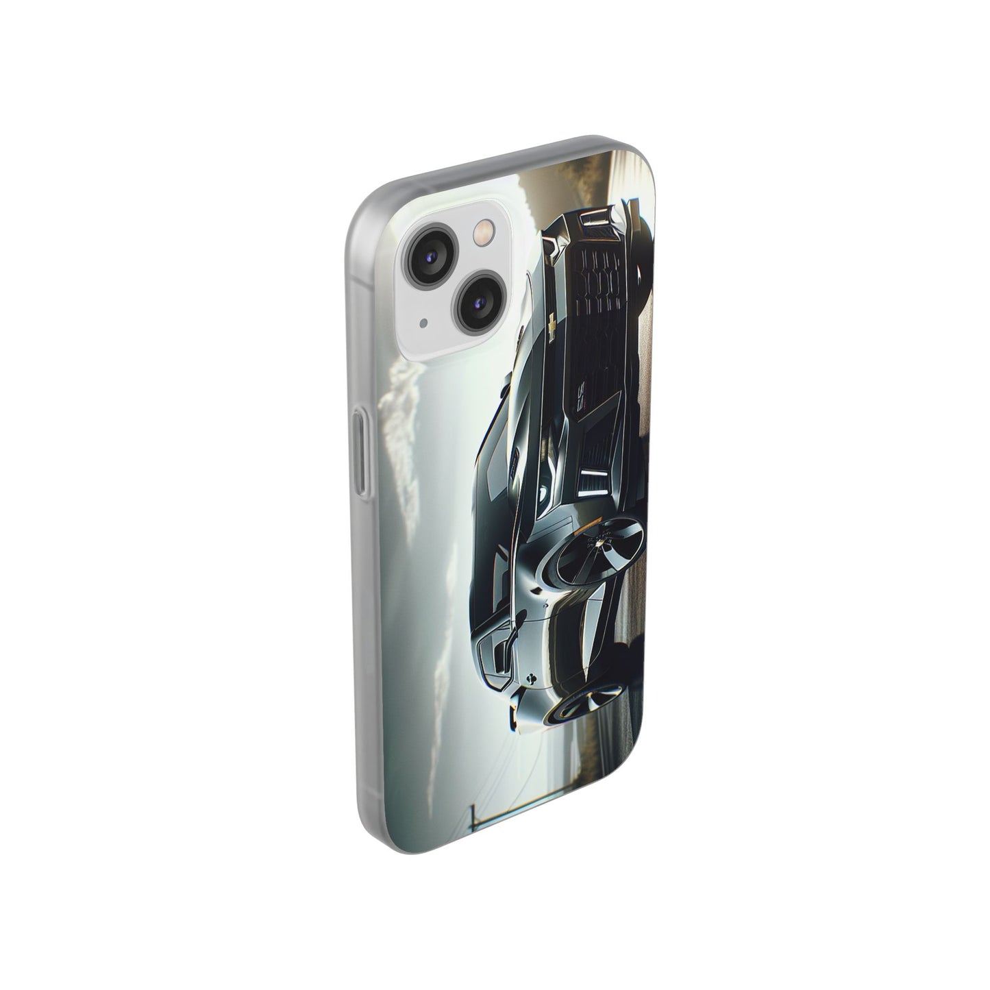 Flexi Phone Case for iPhone & Samsung – 2022 Chevy Camaro SS Car Design Protective Cover