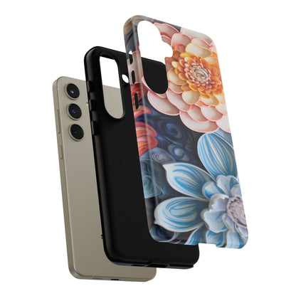 Succulent Phone Case, Echeveria Plant Design - Tough Case, Protective Cover, Cactus Lover Gift, Botanical Phone Accessory
