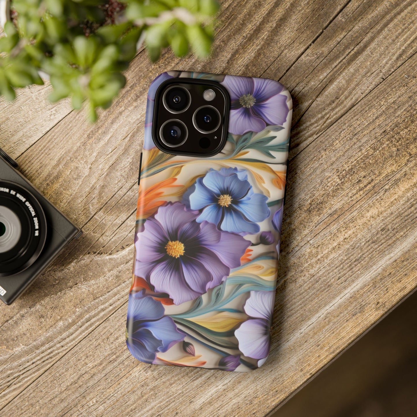 Tough Cases, Cosmos Flower Phone Cover, Floral Phone Case, Protective Phone Shell, Botanical Phone Skin, Flower Pattern