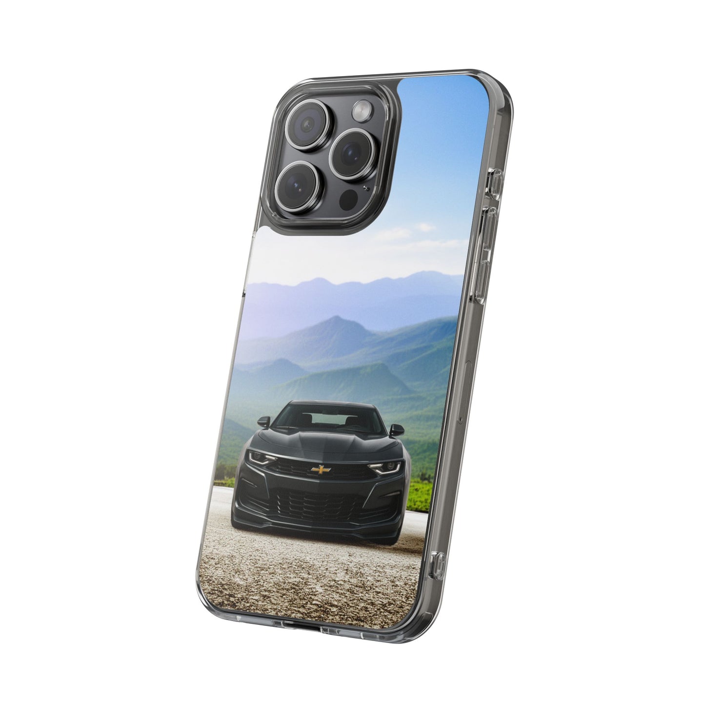2022 Chevy Camaro SS Clear Phone Case - Ideal for Car Lovers, Outdoor Adventure, Unique Gift for Birthdays, Christmas, Stylish Accessory, Flexi Phone Case for iPhone & Samsung