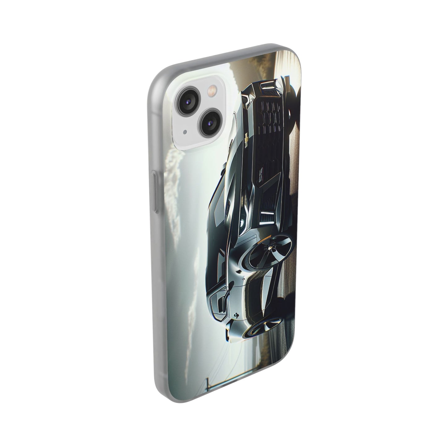 Flexi Phone Case for iPhone & Samsung – 2022 Chevy Camaro SS Car Design Protective Cover
