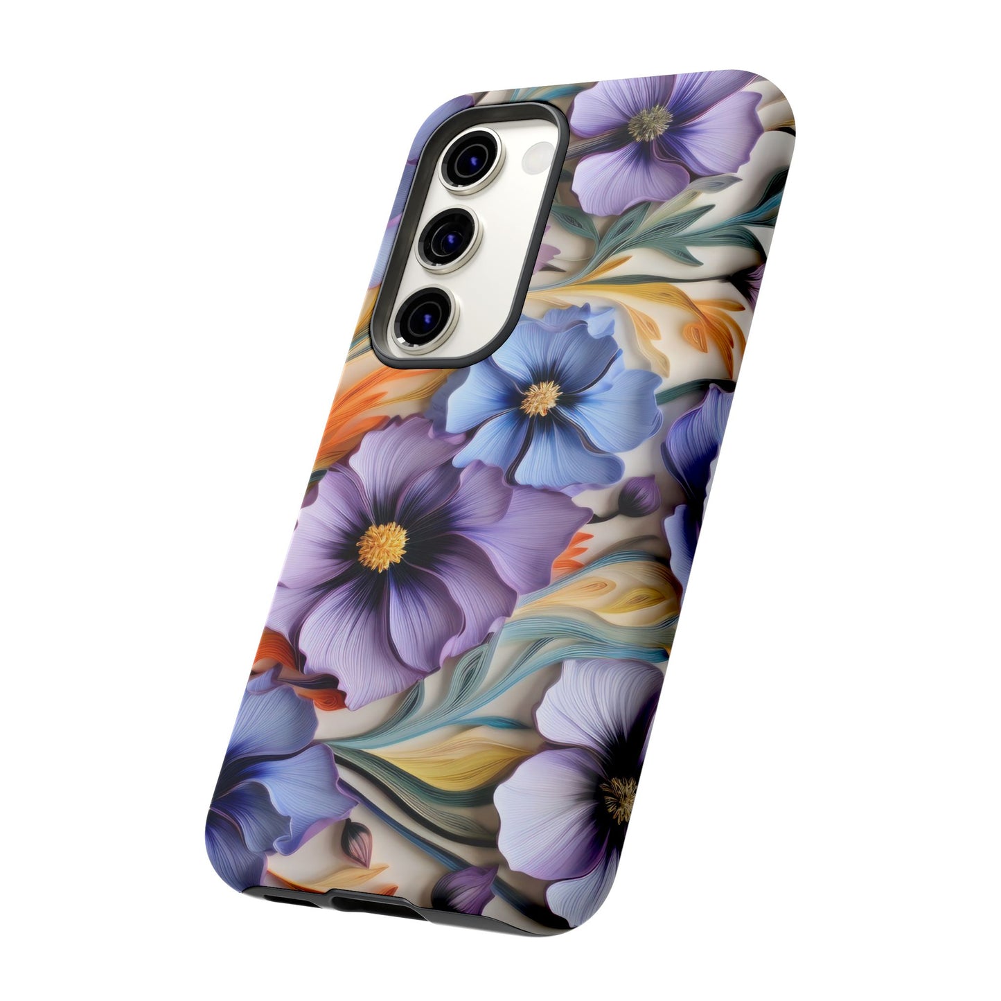 Tough Cases, Cosmos Flower Phone Cover, Floral Phone Case, Protective Phone Shell, Botanical Phone Skin, Flower Pattern