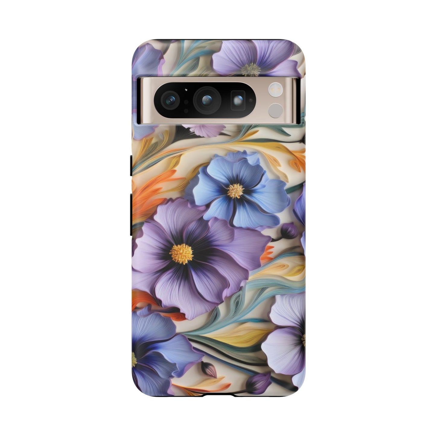 Tough Cases, Cosmos Flower Phone Cover, Floral Phone Case, Protective Phone Shell, Botanical Phone Skin, Flower Pattern