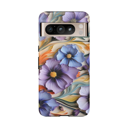 Tough Cases, Cosmos Flower Phone Cover, Floral Phone Case, Protective Phone Shell, Botanical Phone Skin, Flower Pattern