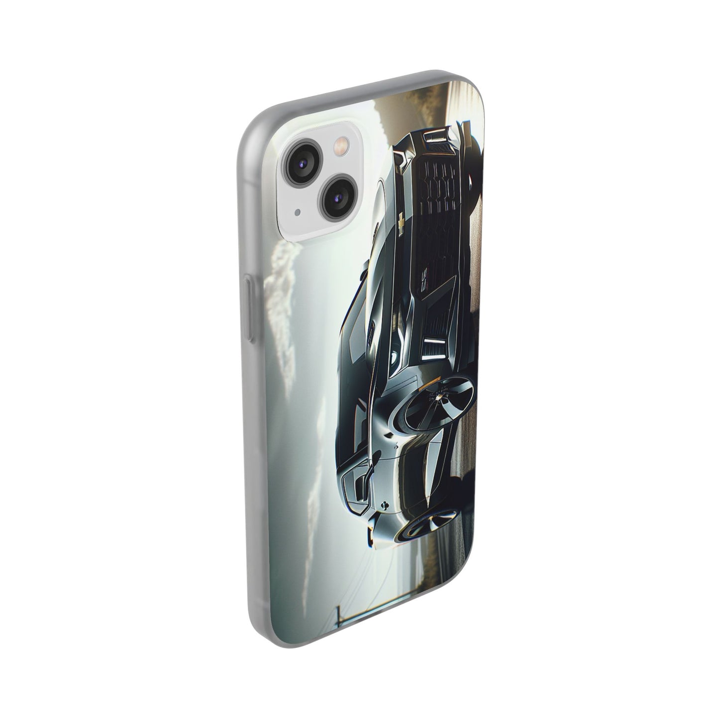 Flexi Phone Case for iPhone & Samsung – 2022 Chevy Camaro SS Car Design Protective Cover