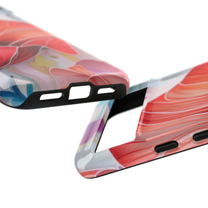 Purple Lily Tough Phone Case – Durable Floral Protective Cover for iPhone & Android