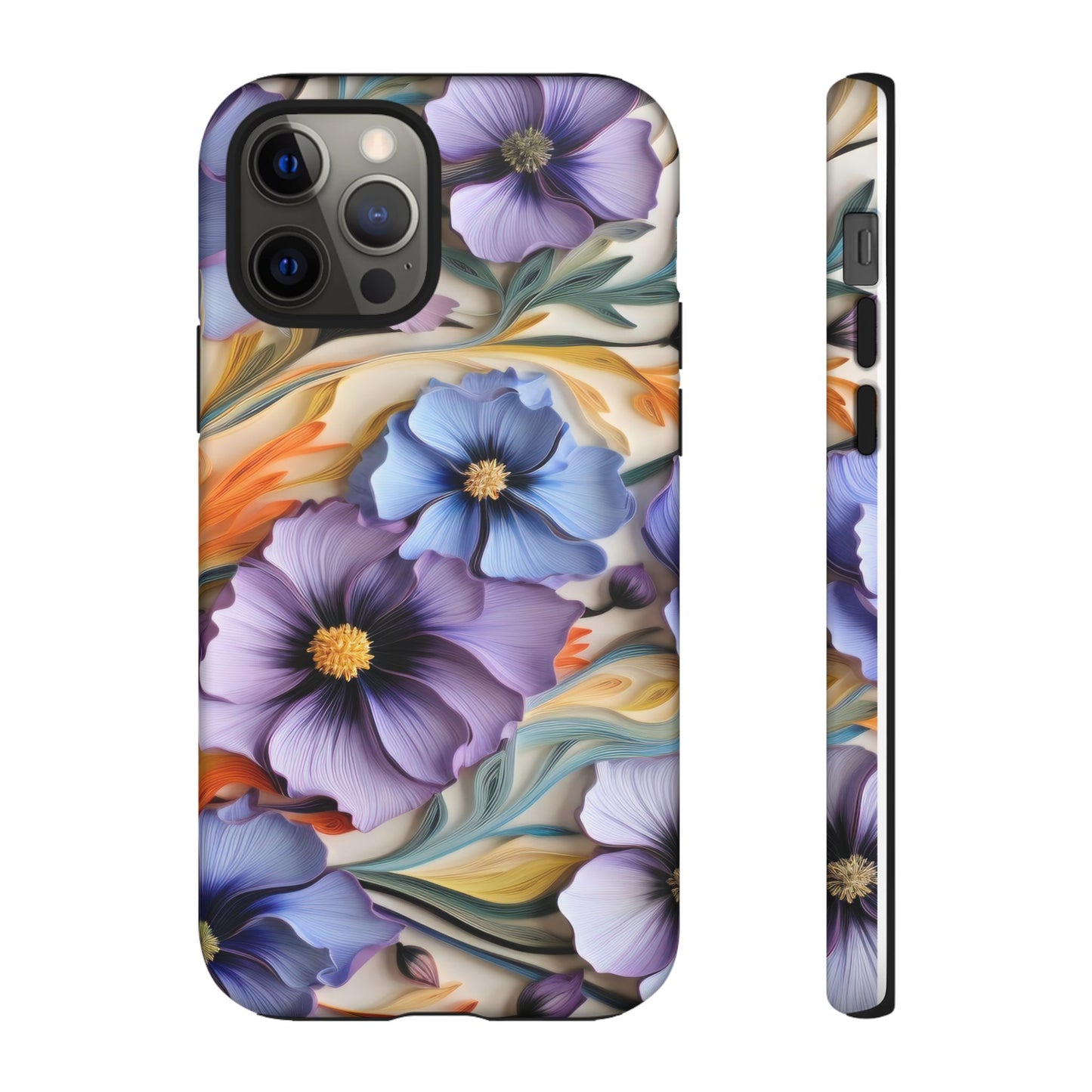 Tough Cases, Cosmos Flower Phone Cover, Floral Phone Case, Protective Phone Shell, Botanical Phone Skin, Flower Pattern