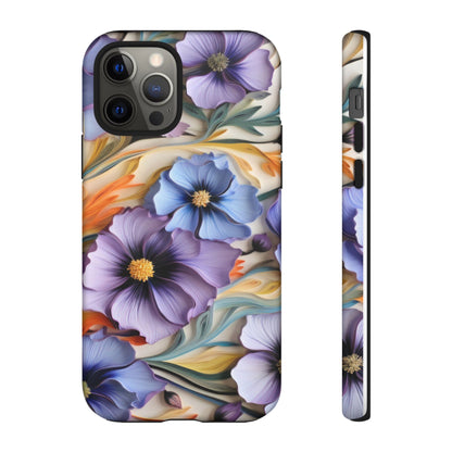 Tough Cases, Cosmos Flower Phone Cover, Floral Phone Case, Protective Phone Shell, Botanical Phone Skin, Flower Pattern