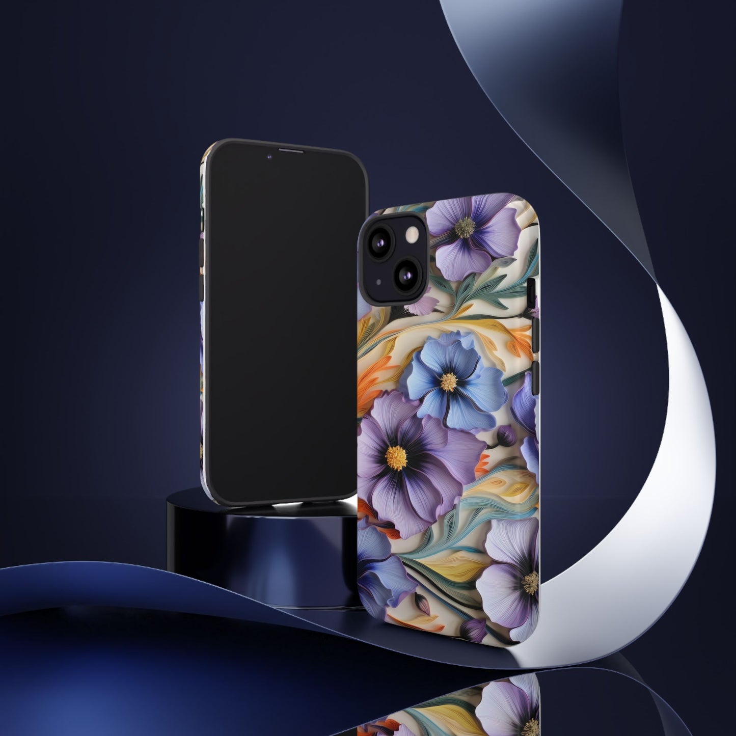 Tough Cases, Cosmos Flower Phone Cover, Floral Phone Case, Protective Phone Shell, Botanical Phone Skin, Flower Pattern