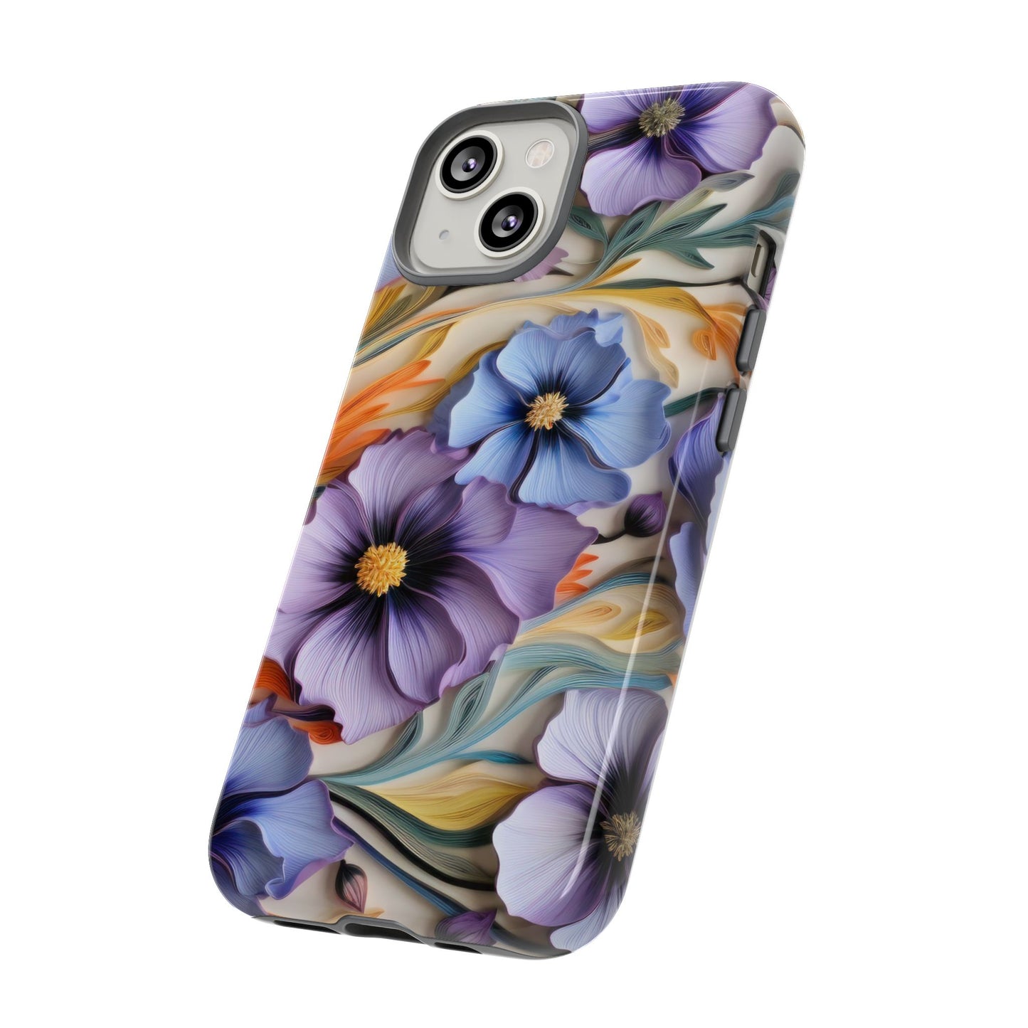 Tough Cases, Cosmos Flower Phone Cover, Floral Phone Case, Protective Phone Shell, Botanical Phone Skin, Flower Pattern
