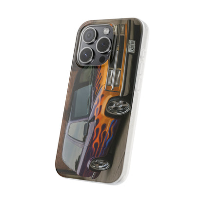 Phone Cases - 1996 Chevy Tahoe with Flames Design