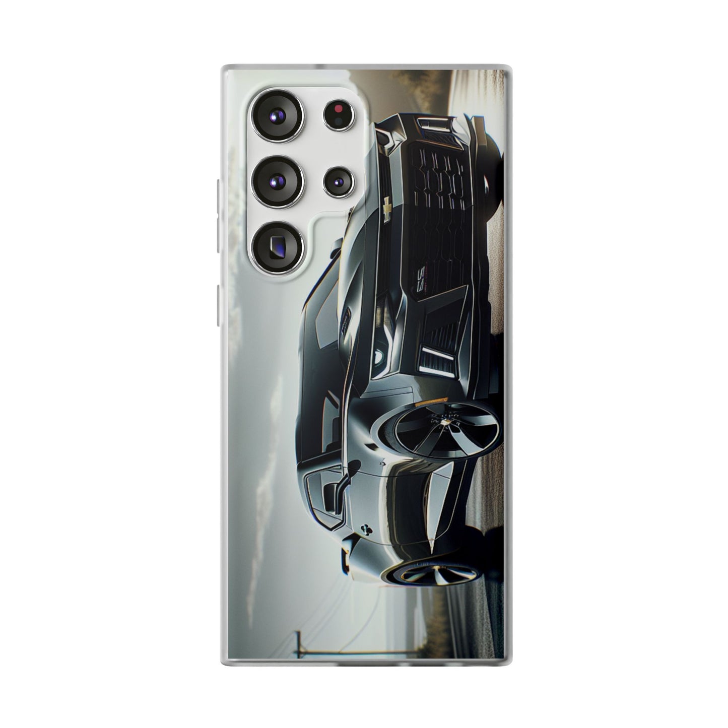 Flexi Phone Case for iPhone & Samsung – 2022 Chevy Camaro SS Car Design Protective Cover
