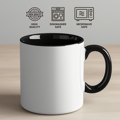 Alaskan Malamute Dog Lover's Funny Gift, Two Tone Coffee Mug for Men, Father's Day Unique Gifts from Friends, 'Alaskan Malamute Lover And Proud Of It!' - Additional