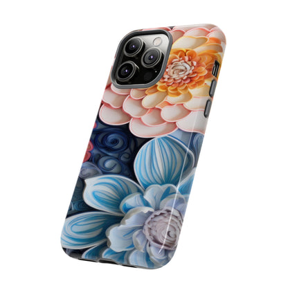 Succulent Phone Case, Echeveria Plant Design - Tough Case, Protective Cover, Cactus Lover Gift, Botanical Phone Accessory